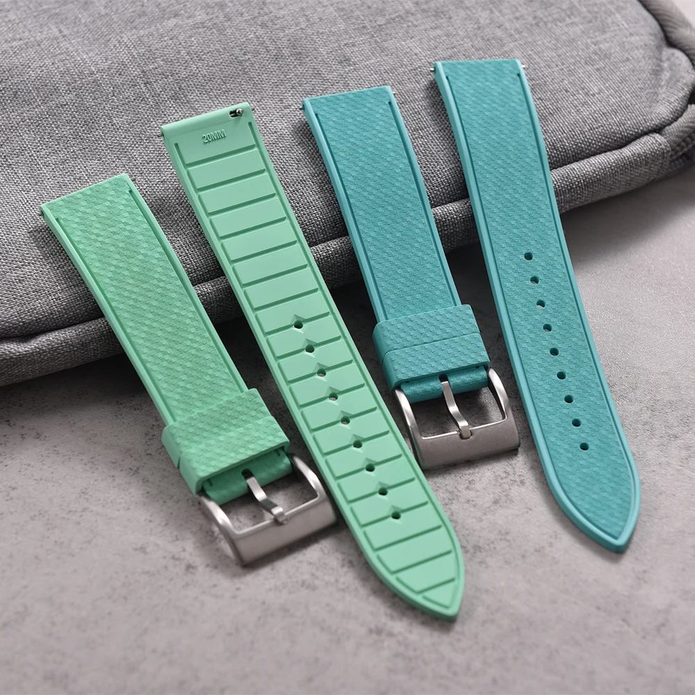 Hochwertiges FKM-Gummi-Uhrenar – Fkm Rubber Dive Watch Strap 20Mm Bewertung und Preis