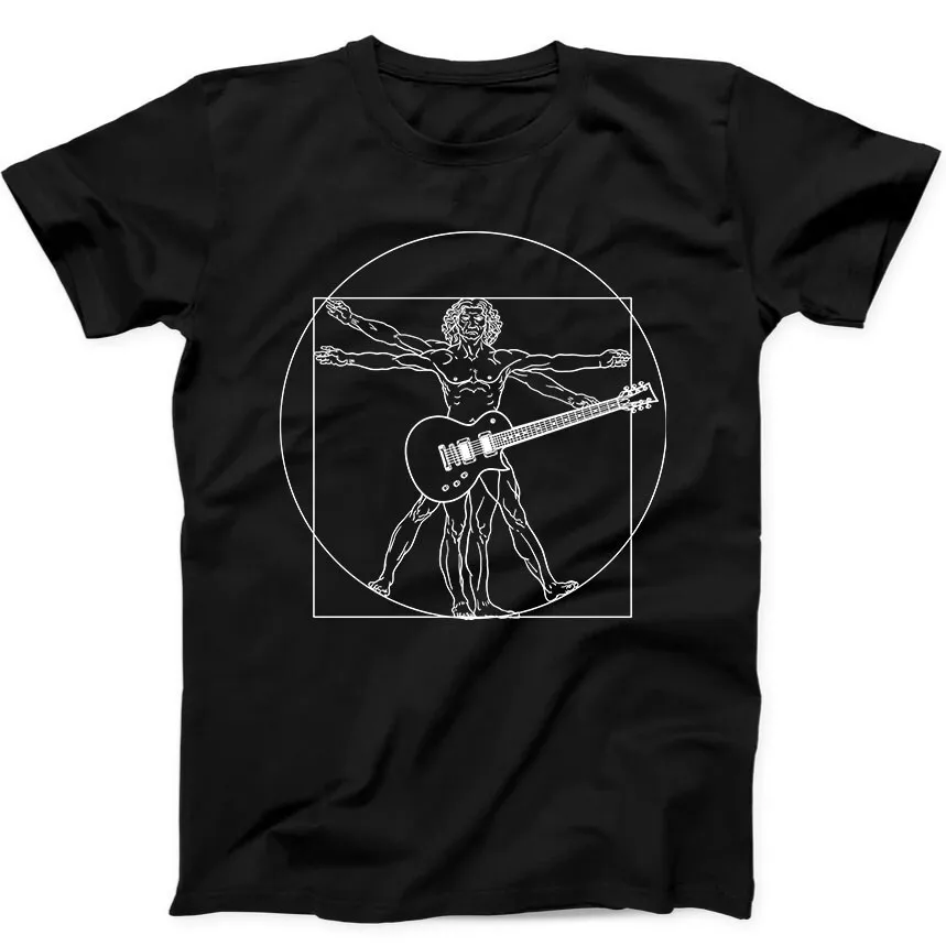 

Da Vinci Vitruvian Guitar Player Best Seller Funny Black T Shirt 340