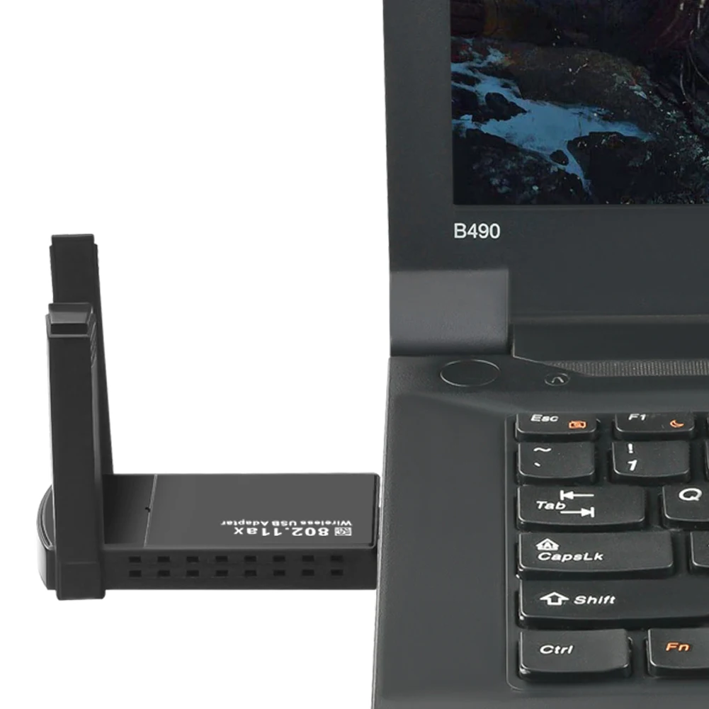 

USB-адаптер WiFi 6 USB3.0, двухдиапазонный Wi-Fi ресивер 2.4G/5GHz, внешний беспроводной адаптер 1800 Мбит/с для ПК, ноутбуков и Windows