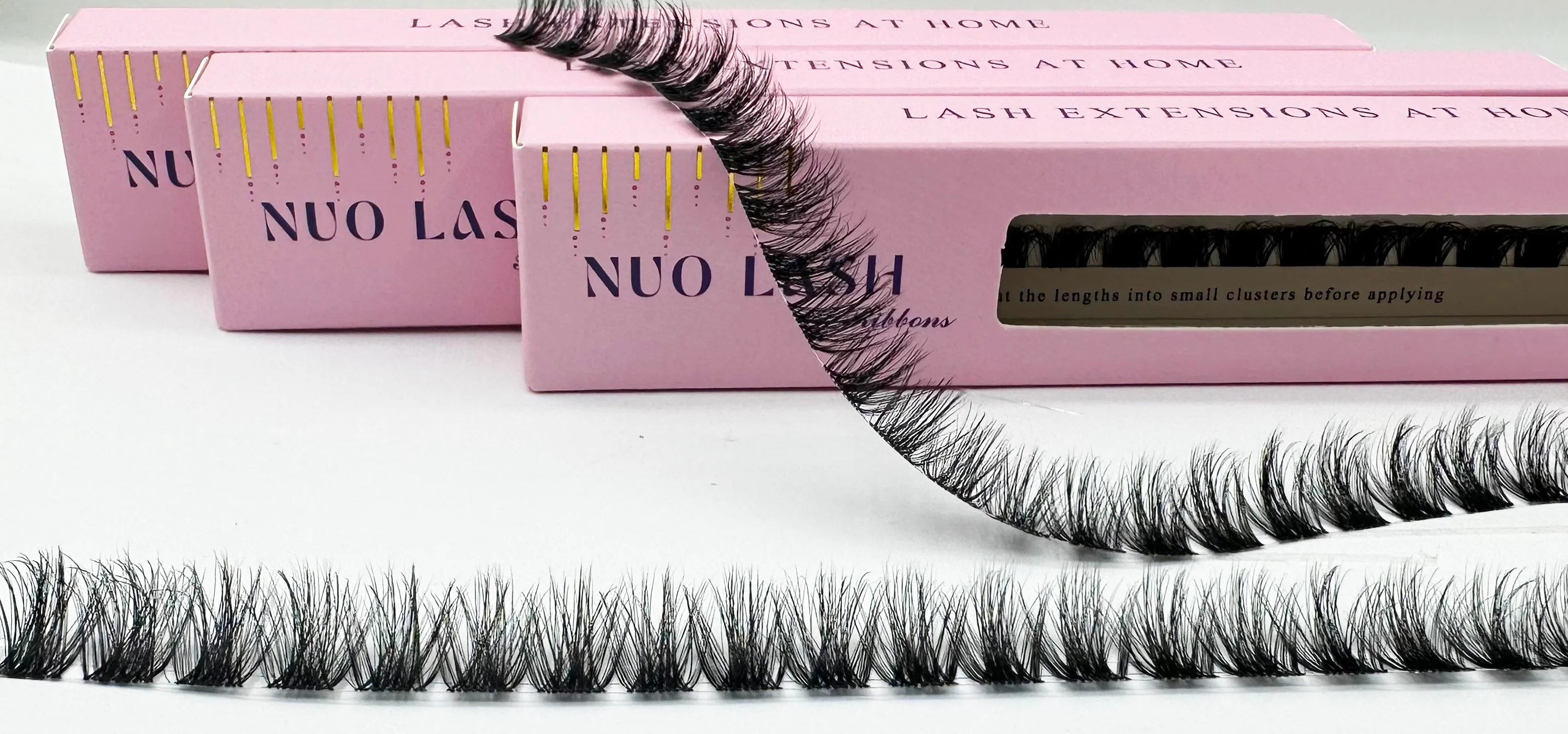 Natürliche Cluster-Wimpernverlängerung, D-Curl, einzelne Wimpern für Anfänger, superfeines Band, dünne, weiche, leichte, wiederverwendbare Wimpern – Detail 16