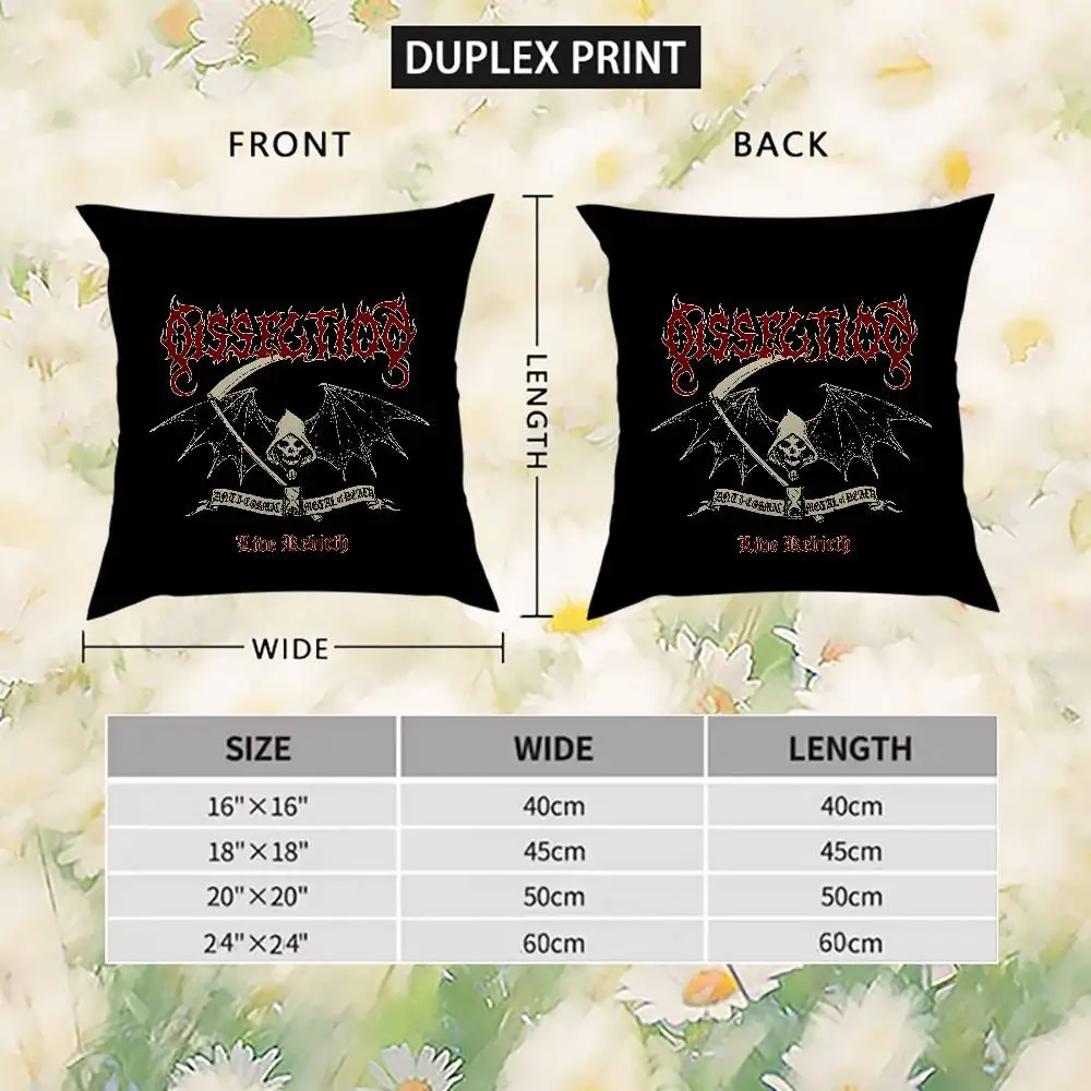 Наволочка D-Dissection, роскошная двусторонняя наволочка для автомобильных подушек 40x40, чехол для подушек для дома и украшения, наволочка для дивана 50x50