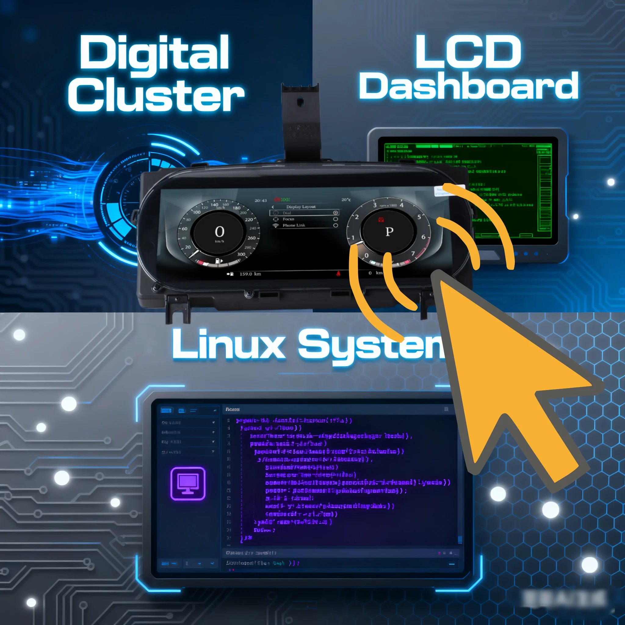 Yl 12.3" Lcd Dashbo…