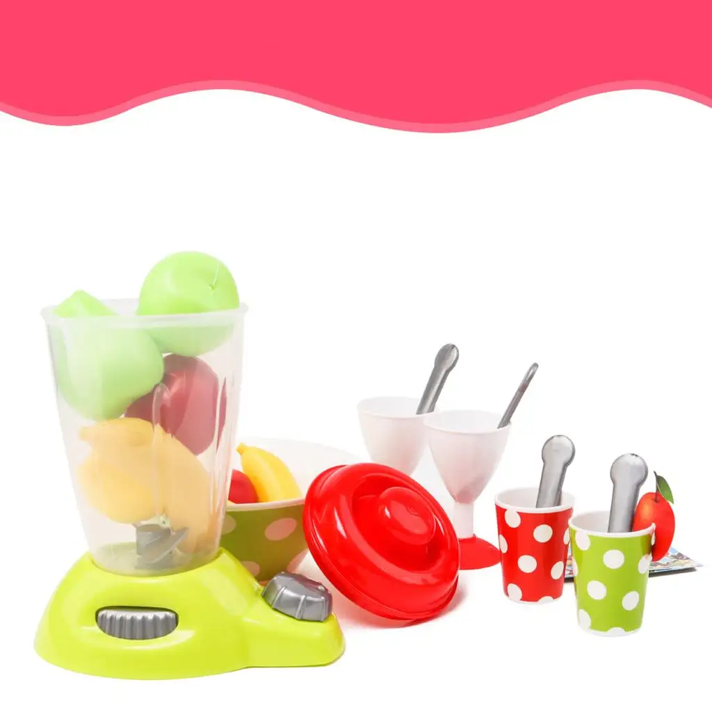 Kitchen Appliance Toy Juicer Set (27pcs) for Kids Pretend Play