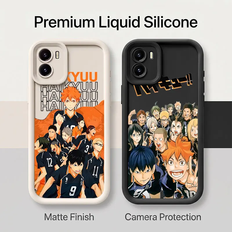 Haikyuu Oya Volleyball Phone Case For Vivo iQOO Z9s V30E V30 Lite V50 V60 V70 Y04 Y05 Y37 Y38 Y39 Y55 Y58 Y75 Y200 Y300 Y400 Pro