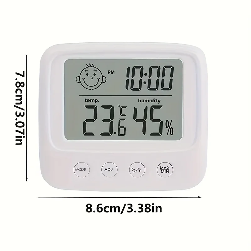 1/2Pcs 디지털 LCD 실내 편리한 온도 센서, 습도계 온도계 습도계 게이지, 가정 및 자동차용
