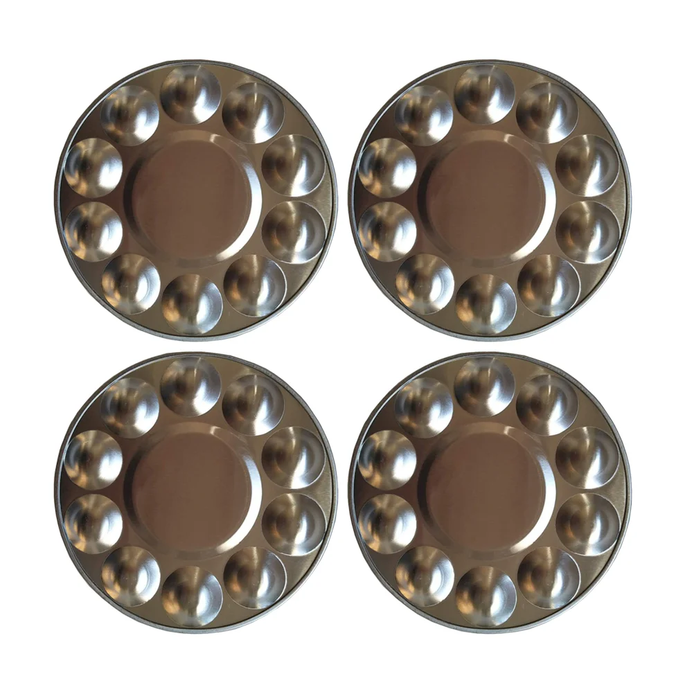 

4 Pcs Color Palette Watercolor Paint Palettes Painting Tray Paints Disposable