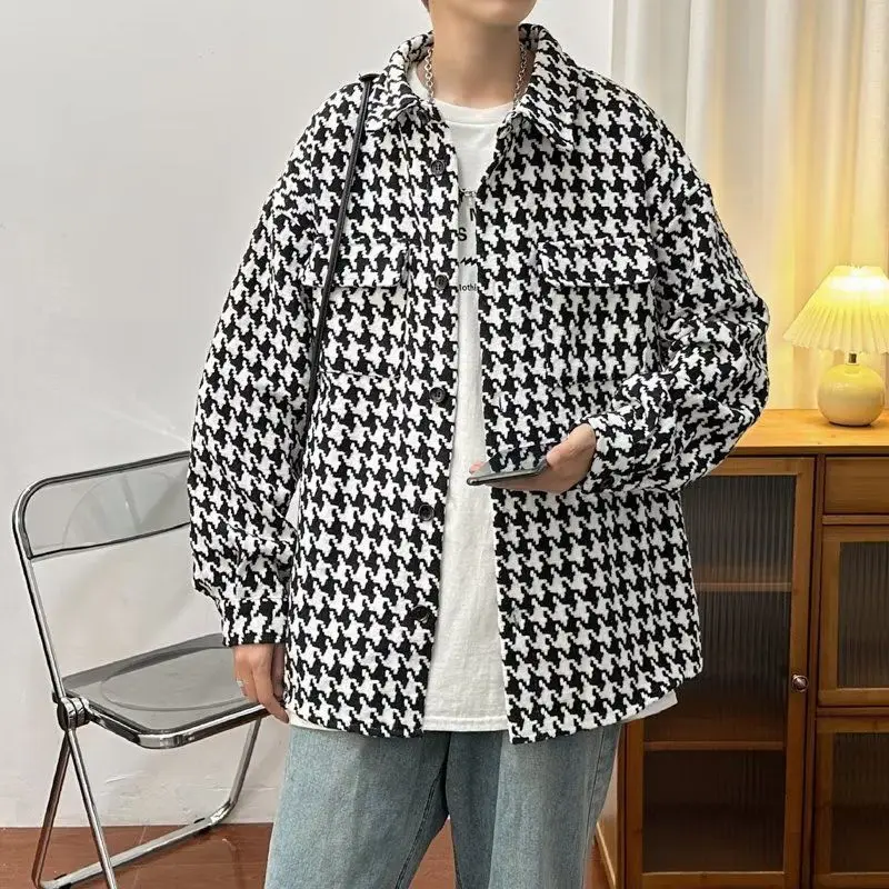 

Куртка мужская модная подростковая мода красивая повседневная универсальная свободная в западном стиле для мальчиков