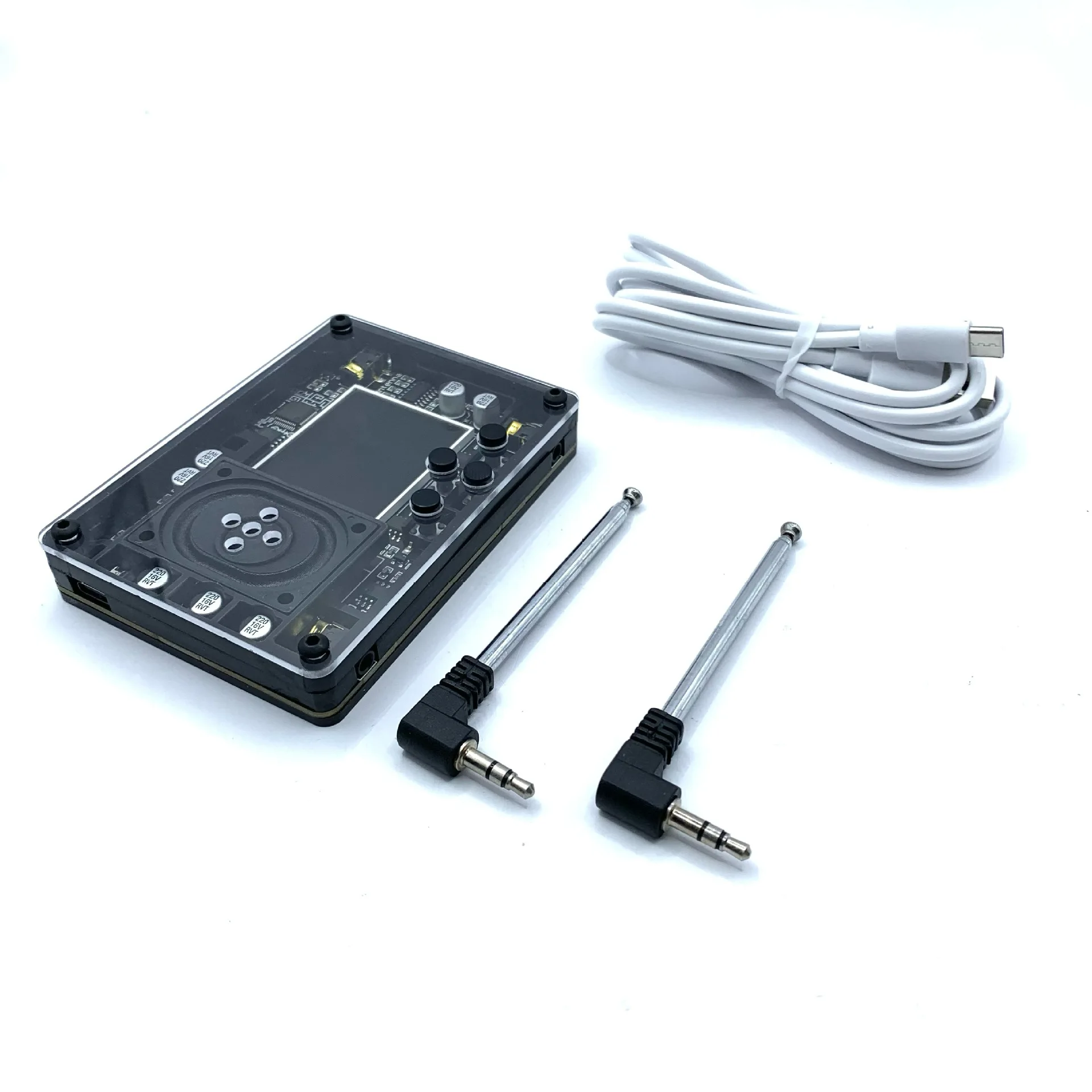 Mini theremin, music electronic creative instruments, retro multi-sound creative toy OLED screen