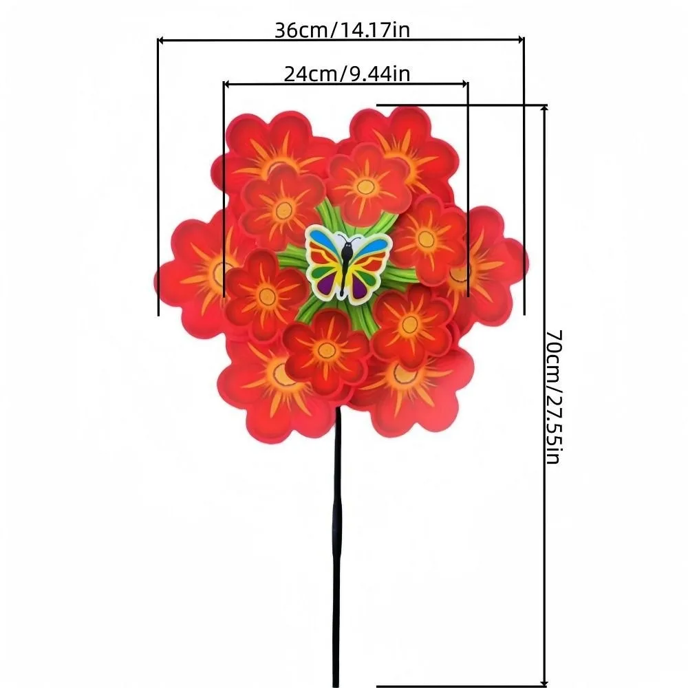 Multistyles Peacock Sparkle Windmill Colorful 36/38cm Children Peony Flower Big Windmill Double Layered Picnic Decor Toys