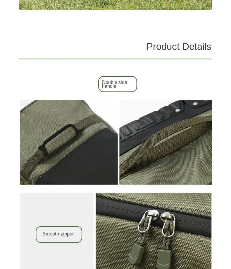 130L Outdoor-Trolley-Rucksack mit großem Fassungsvermögen, verdickte Aufbewahrungstasche mit Rädern, komplettes Set für Picknick- und Campingausrüstung – Detail 9