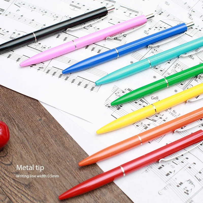 German Schneider K15 Ballpoint Pen 0.5mm Colorful Barrel Smooth Waterproof Long-Lasting Metal Clip Refillable Writing Instrument