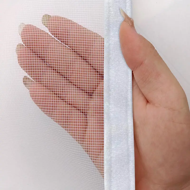 Summer whole piece white edge mosquito and insect proof screen window can be disassembled, self-adhesive and easy to install