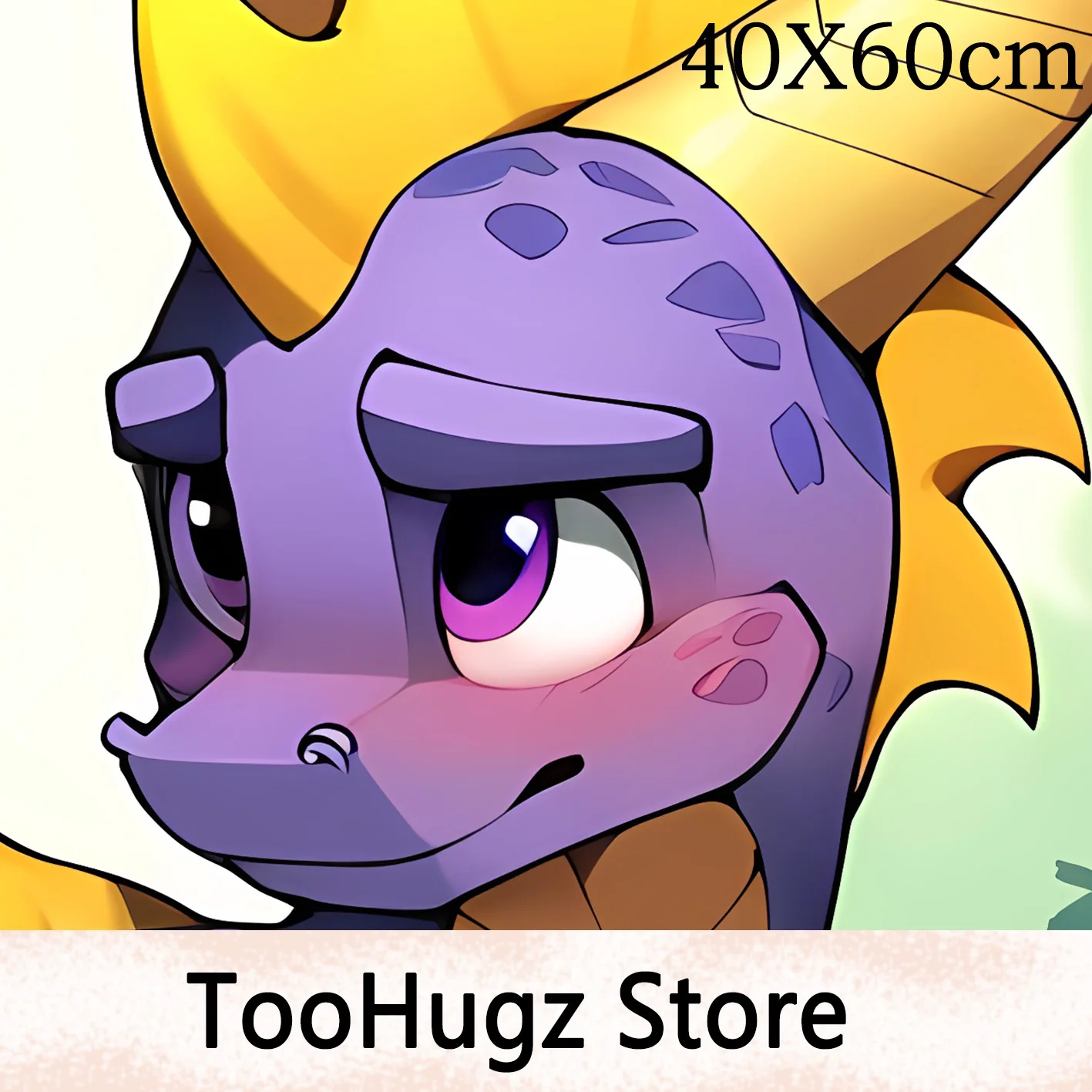 Spyro dragon Furry Anime Animal Pillow Cover Anthropomorphic Cartoon Character 40x60cm Sofa Bedding