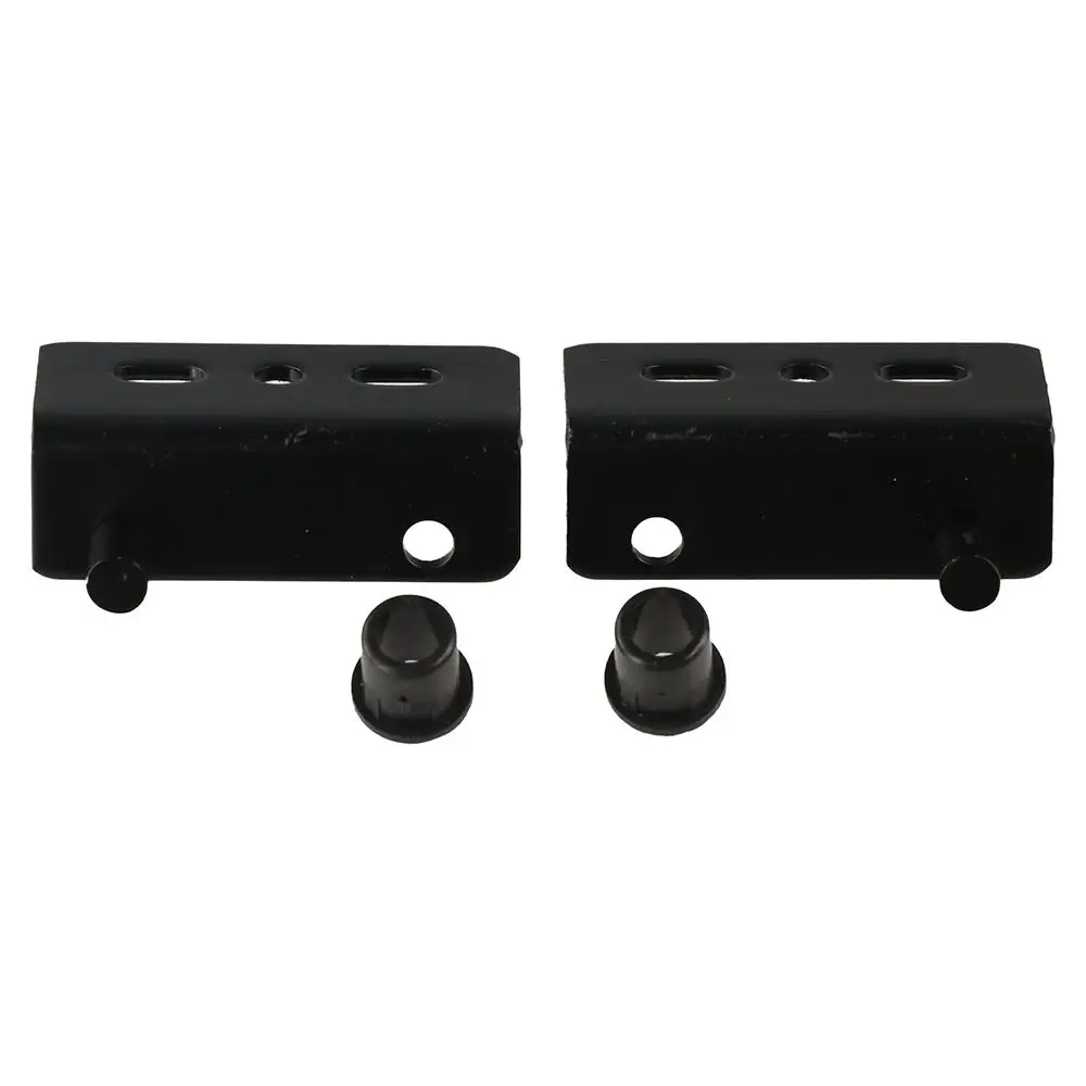 2pcs Multifunction Pivot Hinges Black/Silver Stainless Steel Concealed Shaft Heavy Duty With Bushing Upper Lower Hinge Clips