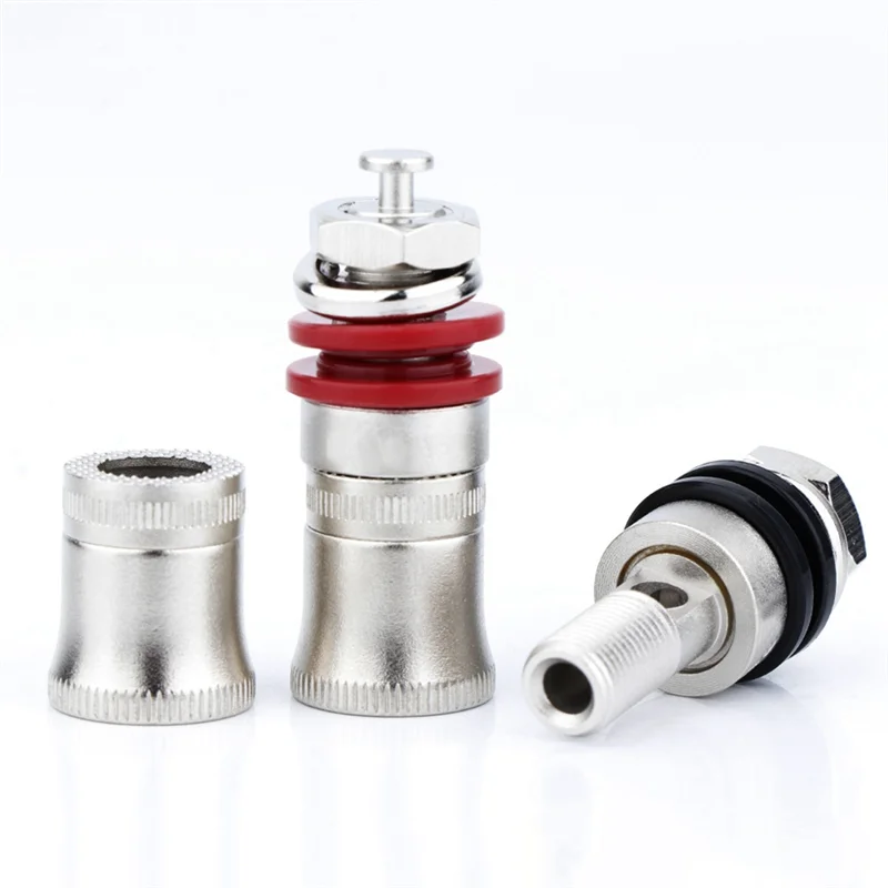 Excellent-Rhodium Plated Speaker Amplifier Binding Post Terminal Banana Plug Socket Output Connector Hifi Audio DIY