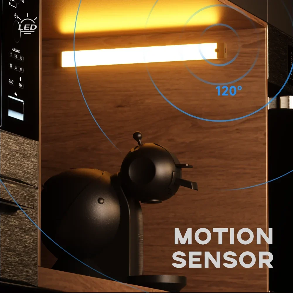 لاسلكي PIR محس حركة LED أضواء تحت الكابين الإنسان التعريفي USB شحن ضوء الليل غرفة نوم الممر المطبخ الجدار مصباح