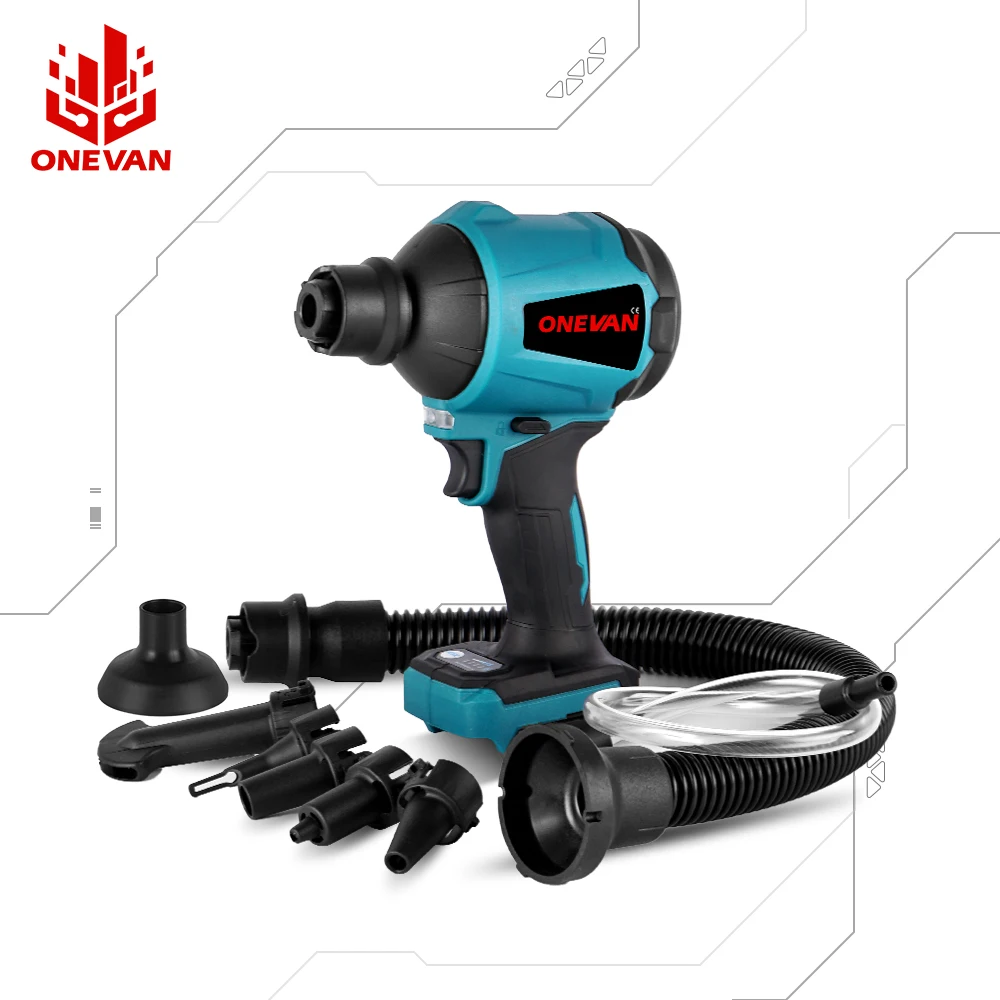ONEVAN-8 인 1 40000RPM 무선 먼지 송풍기, 팽창기 진공 기능, 다기능 충전식 송풍기, 마키타 18V 배터리용