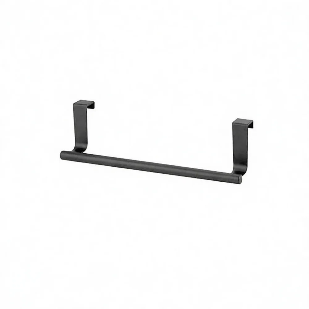 Bathroom Towel Rail Stainless Steel Punch Free Holder Kitchen Cabinet Hanging Organizer Storage Rack Modern