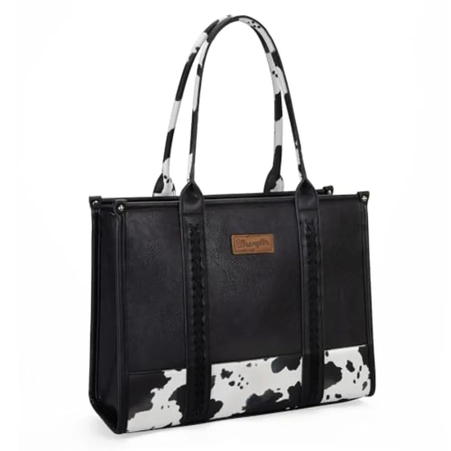 

Montana West × Wrangler Tote Bag for Women Western Cow Print Purse Designer Top Handle Handbags