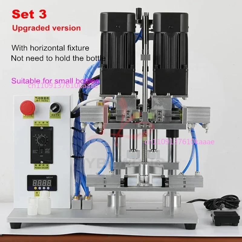 

Upgraded Automatic Screwing Capping Sealing Machine Pneumatic Electric Capper Rubbing Sealer Fixture Models Optional for Bottle