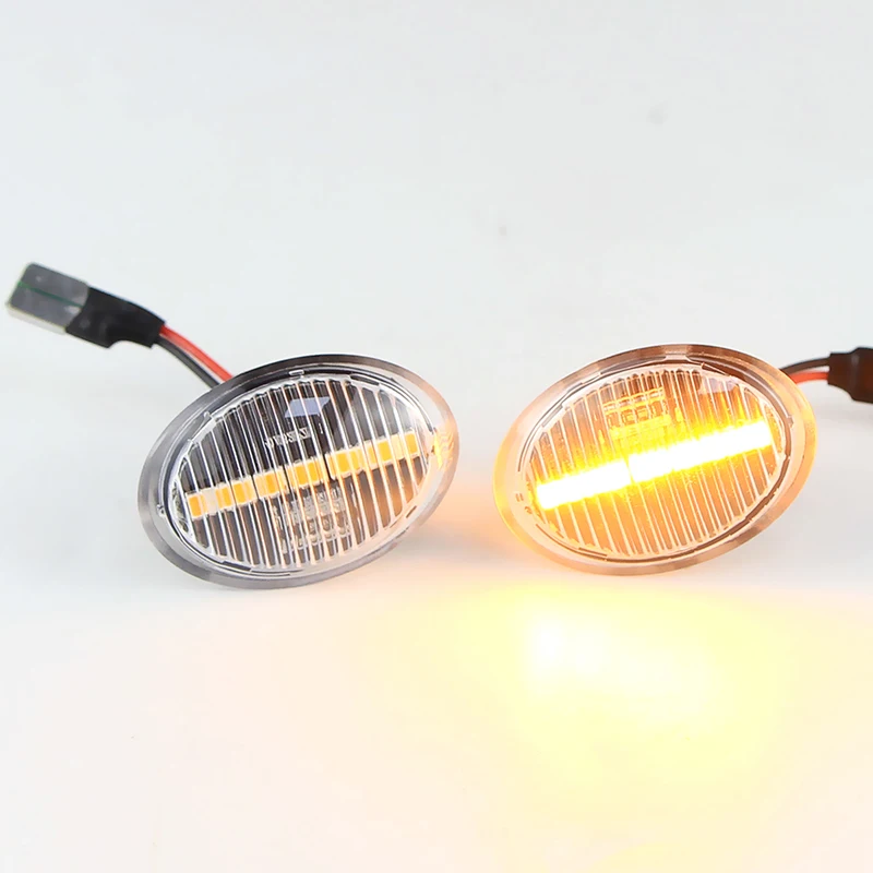 2X LED الجانب ماركر ضوء بدوره مصباح إشارة واضح لشركة فيات 4S 63 3P نوفا 500 أبارث فورد كا ديسد لانسيا يبسيلون مازيراتي #1
