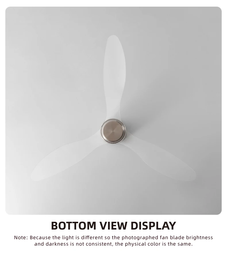 42/52-Inch Ceiling Fan with Transparent Blades and Remote — detail 13