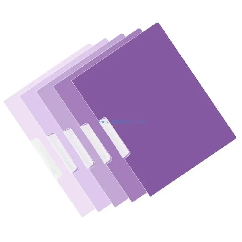 

A2BD 5Pcs Binder Paper Protector File Organizers with Side Opening 50 Sheets Capacity