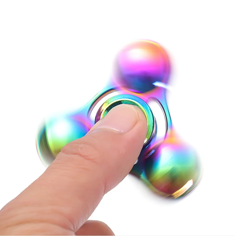 الجدة قوس قزح تململ سبينر المعادن ADHD والقلق الإغاثة الإجهاد المخلص EDC أدوات هدايا للمراهقين بنين أطفال البالغين