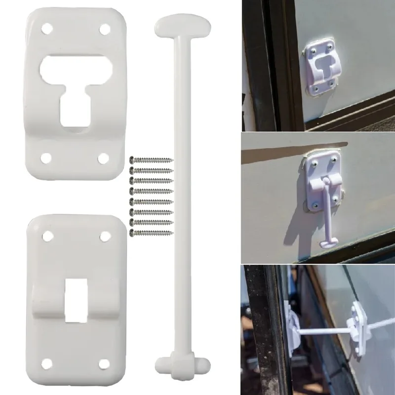 

RV Door Bolt Latch Hook, External Hatch Fastener & Trunk Fixing Clip, Replacement Accessories for RV Camping