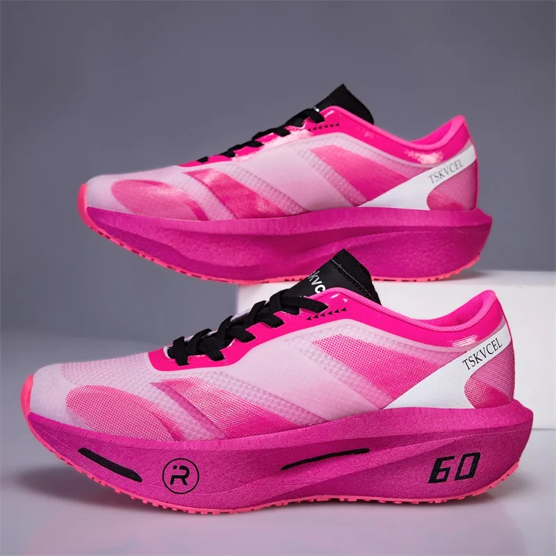 Men Sports Running Shoes Marathon Carbon Plate Breathable Lightweight Woman Comfortable Athletic Professional Sneakers Outdoor