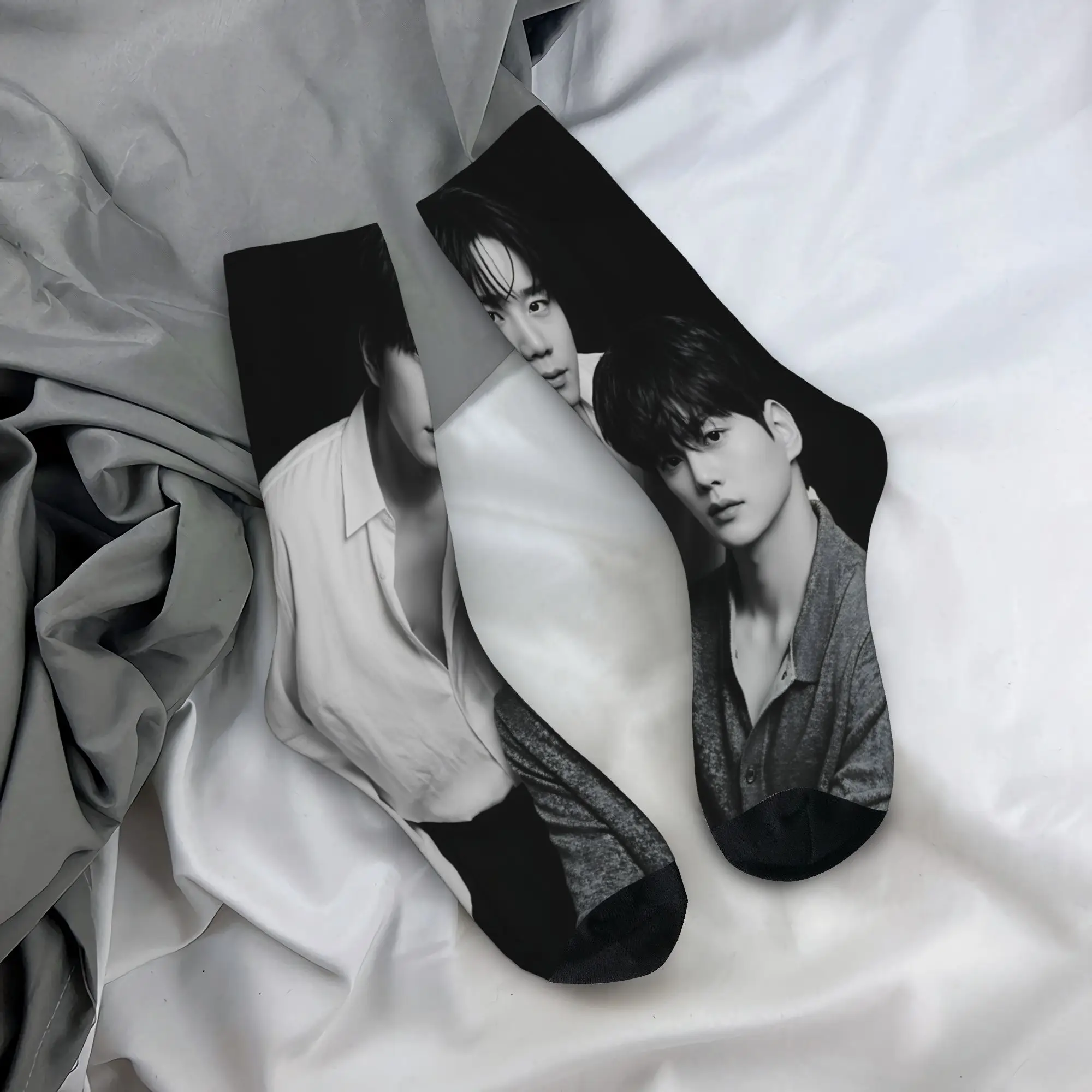 Kdrama Four Hands Two Sonatas Stockings  Graphic Vintage Socks Autumn Anti Bacterial Socks Women Men Running Soft Socks