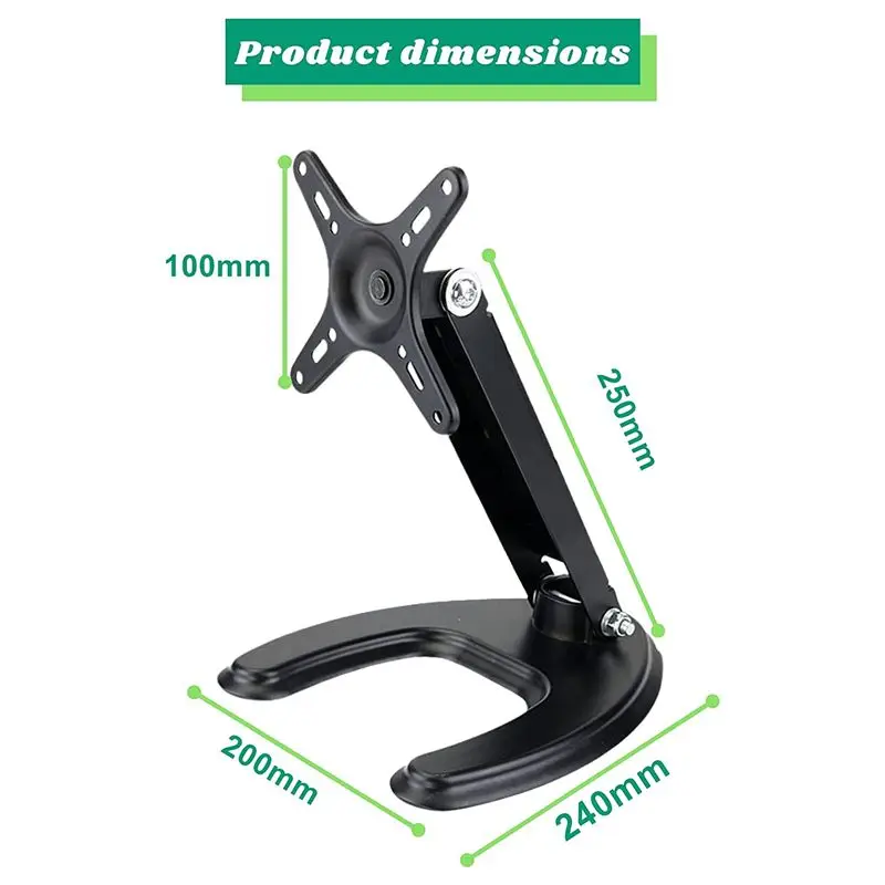 A01E-Monitor Stand Holder Adjustable Aluminum Alloy Folding Mount Portable Tablet Desk Smart Display Holder For Echo Show 15 view 6