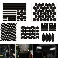 Reflective Stickers for Helmets Invisible Helmets Stickers Self-adhesive Reflective Tape for Helmets Bike Motorcycle Scooter