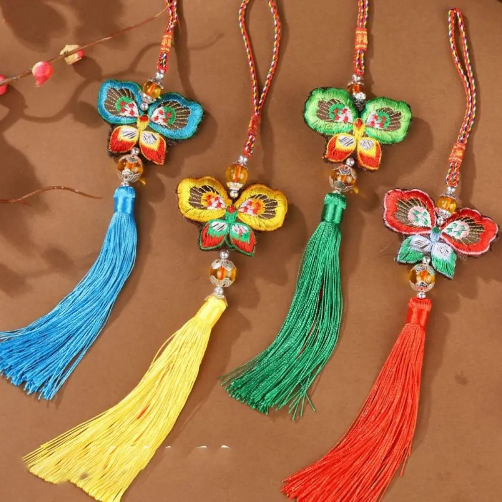 Ancient Style Butterfly Sachet Ornaments Embroidery Craft Butterfly Shape Dragon Boat Festival Mugwort Sachet Handmade
