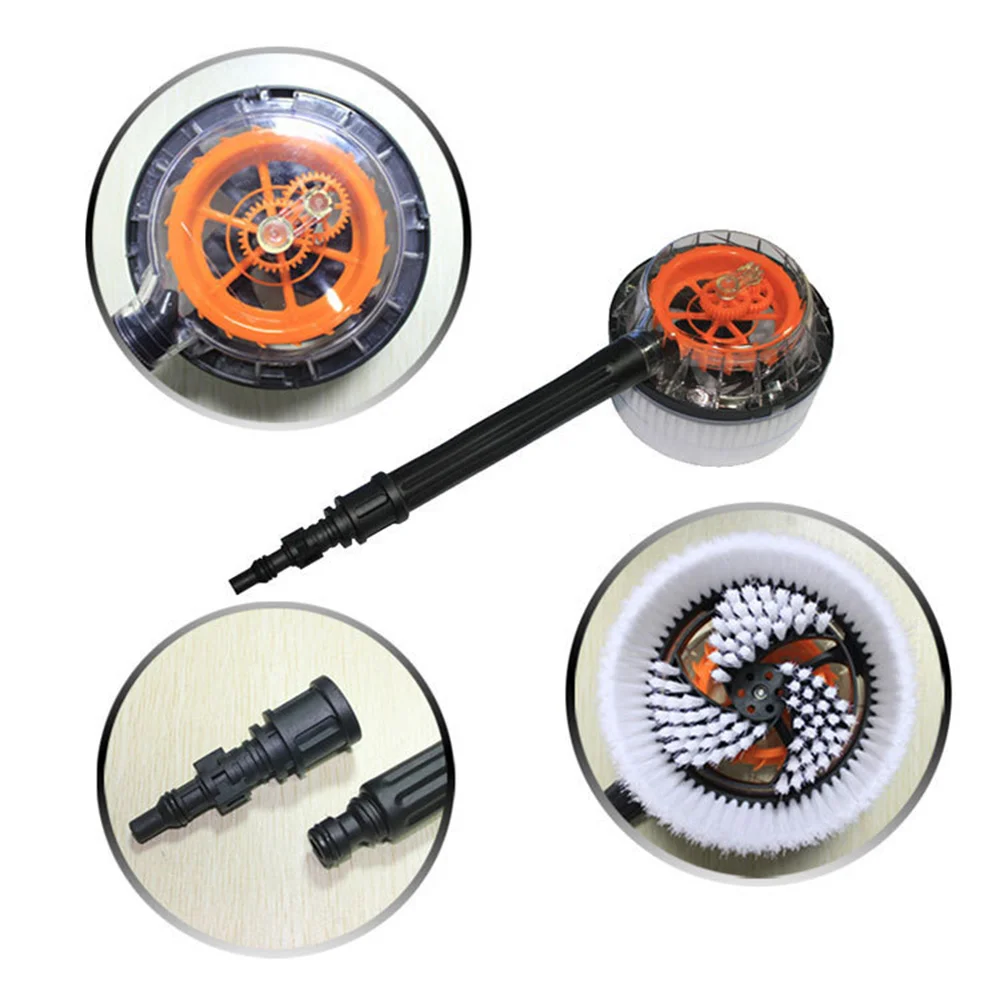 Spazzola rotonda rotante per Karcher K2/K3/K4/K5/K6/K7, lavaggio auto idropulitrice ad alta pressione, spazzola rigida per lavaggio pulizia dell'acqua - L49A