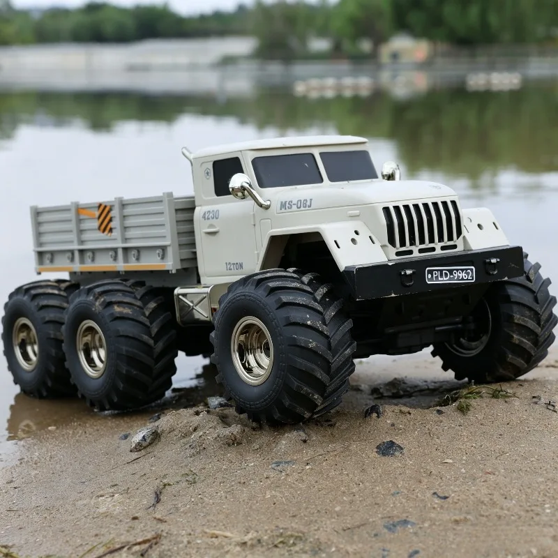 1/12 TNZZ-6081RC Remote Control Loader Four-Wheel Drive Off-Road Simulation Model Vehicle Six-Wheel Heavy Transport Truck