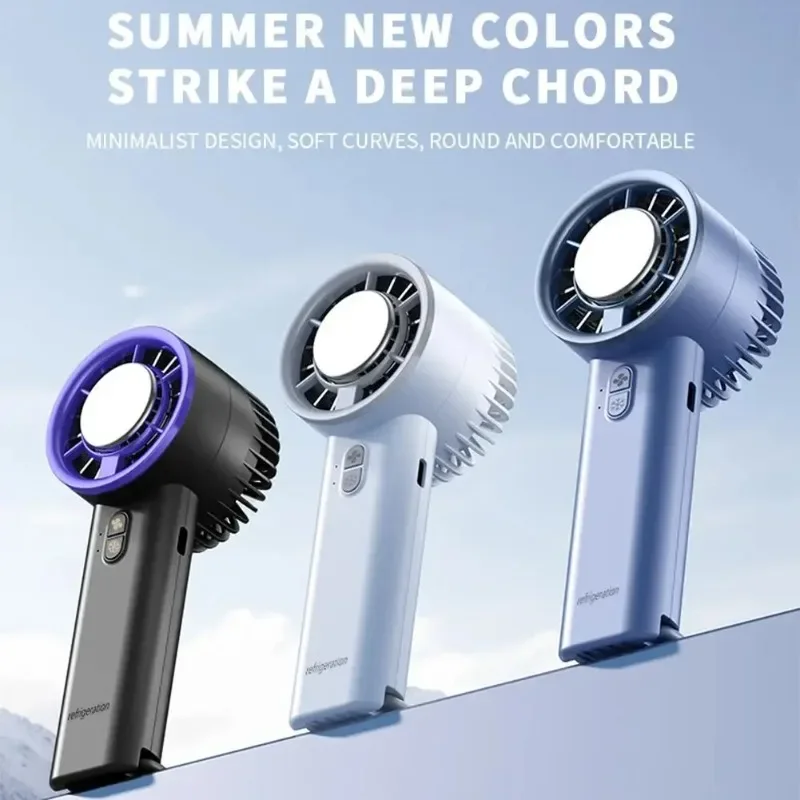 Ultra-Portable Handheld Air Conditioner with Ice Cooling & Turbo Fan - Perfect for Outdoor Sports, Office Work & Travel