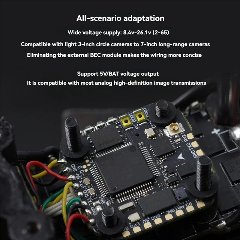 

A29F-Flight Controller F722 Lite Onboard ELRS 2.4G Receiver 5V 2A BEC 20X20mm 2-6S LIPO For FPV Freestyle Drone