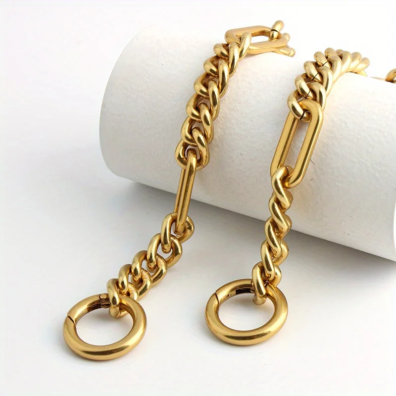 1PC 43cm aluminum chain women\'s shoulder bag metal chain bag mobile phone case accessories bag shoulder strap chain