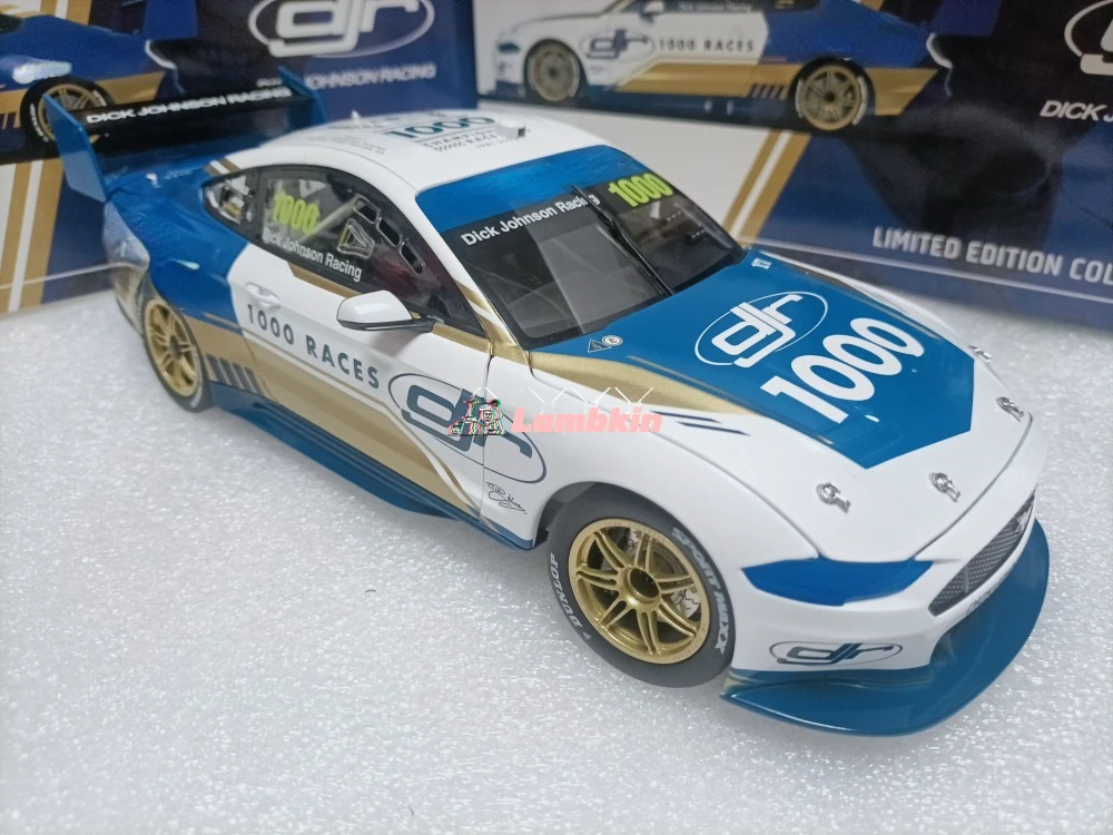 Authentic 1:18 For #1000 DICK JOHNSON Racing 2022 DJR 1000 Race Celebration Livery Designed by Tristan Groves