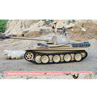 Henglong 3879 RTR 1:16 7.0 RC Tank German Panther G Steel Gearbox BB IR Sound Smoking 2.4G Radio 1800MAH Battery 320 Degree