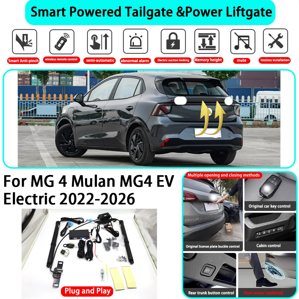 

﻿for MG 4 Mulan MG4 EV Electric 2022-2026 OEM Smart Automatic Powered Tailgate Electric Power Tailgate Lift Kit Key Close ﻿