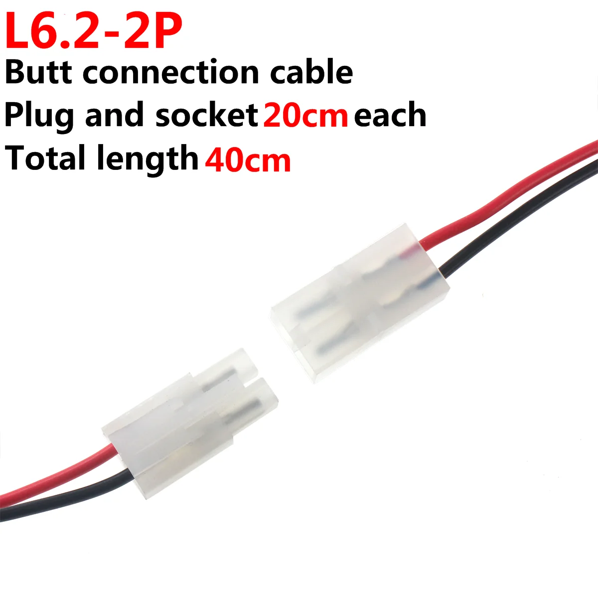 10pair 20pcs L6.2 Battery 20cm 40cm Connector Silicone Wire Cable for Tamiya Style Male & Female Plug Adaptor for RC Plane Car