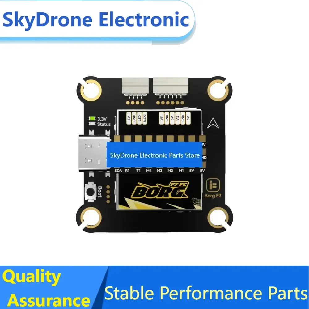 SkyDEliFlight Borg F7 Flight Controller 30.5×30.5mm STM32F722RET6 ICM42688 Gyro 4-6S LiHV FPV Racing Spare Parts