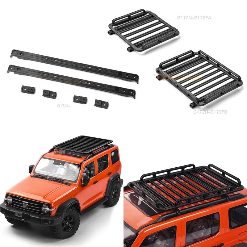 

Special Cross Bar Bracket Roof Loading Platform Multi-functional Modification for 1/10 RC Crawler Car Traxxas KM Tank 300 Parts