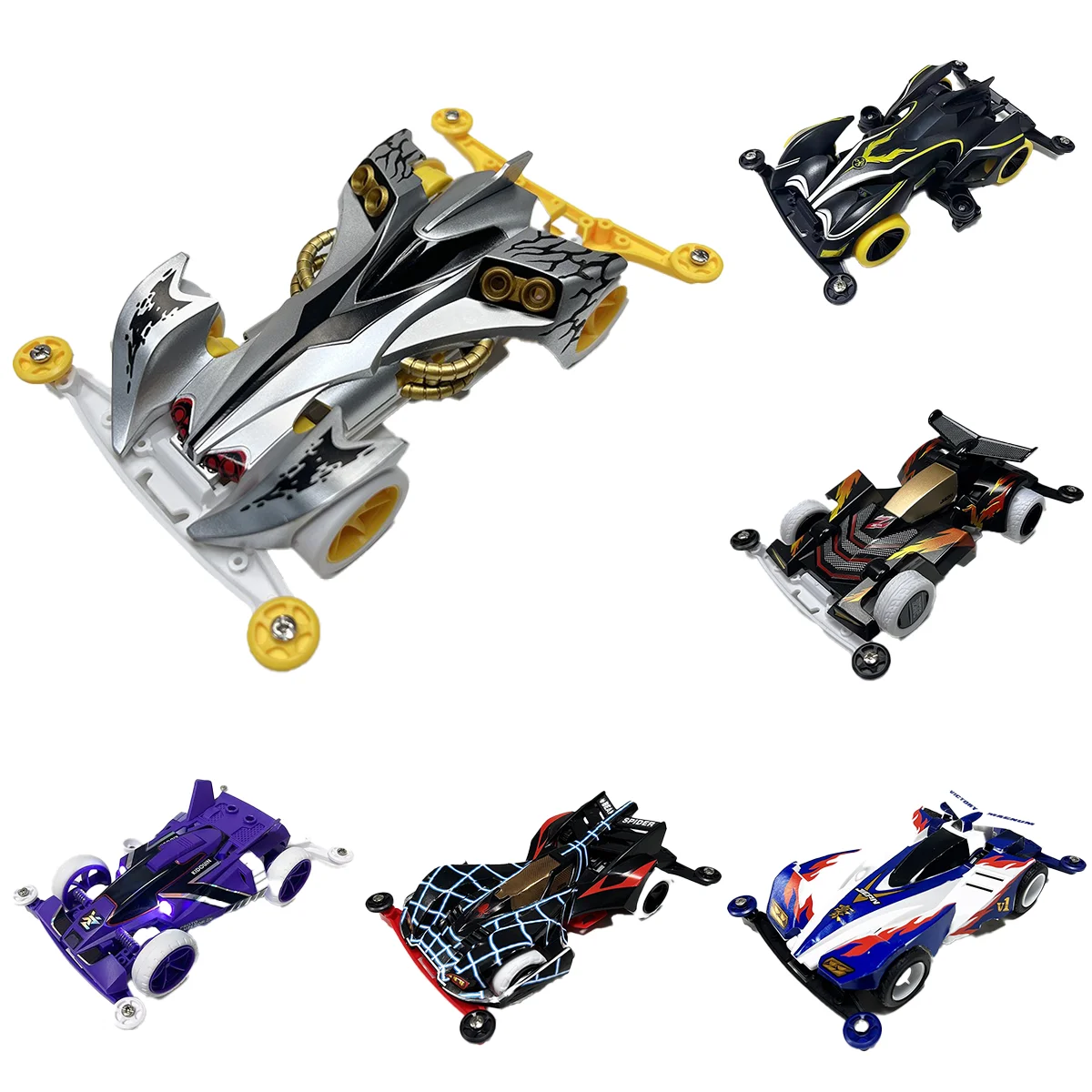 S2 Chassis Spider King Mini Allradantrieb-Auto im Maßstab 1/32, Super-Bausatz-Modellauto, Rennspielzeug-Sammlung & Geschenke