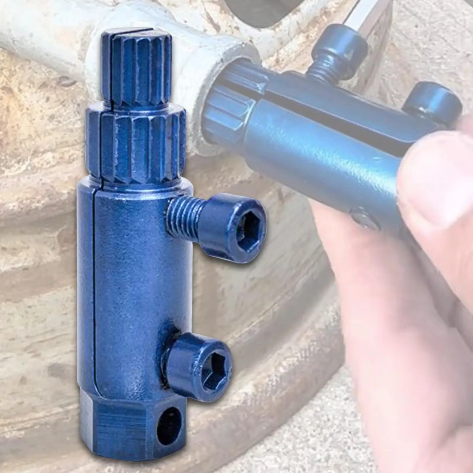 

Broken Faucet Extractor for 1/2" 3/4" Pipe Easy Handling Aluminum Alloy Repair