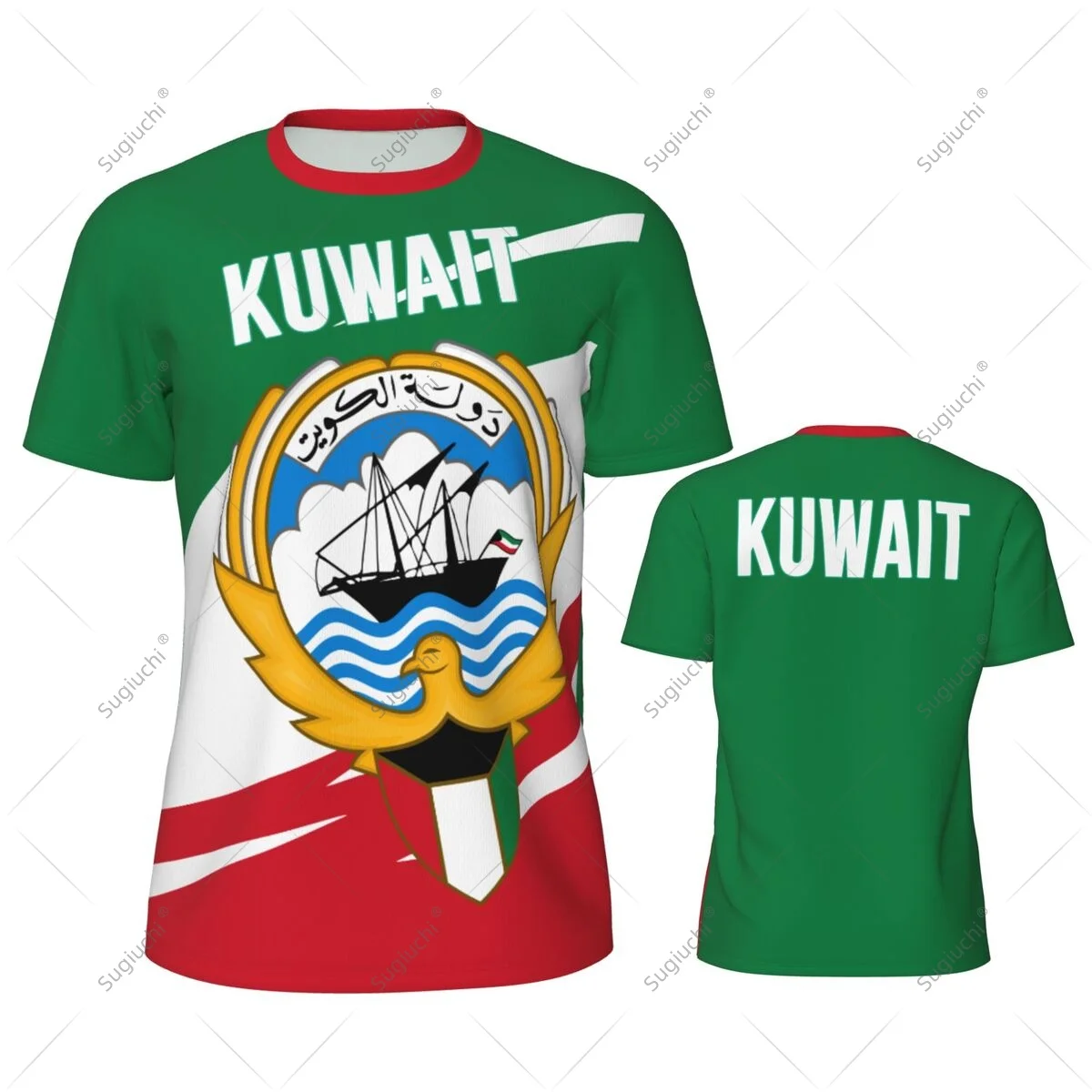 Kuwait Flag Men Sports T-shirt Women Tees jersey for Soccer Football Running Bike Tennis Fitness Fans