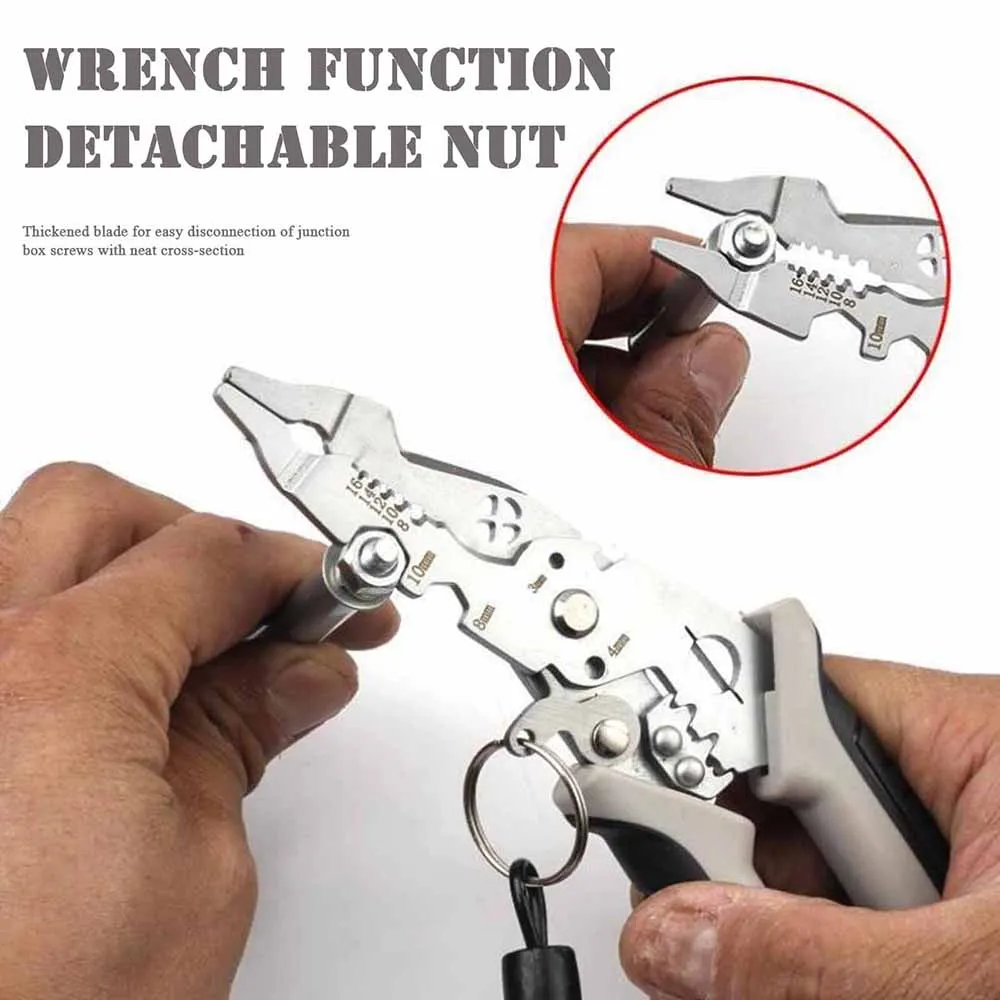 Multi-Purpose Electrical Wire Stripper Portable Cable Wire Crimping Pliers For Home Decoration