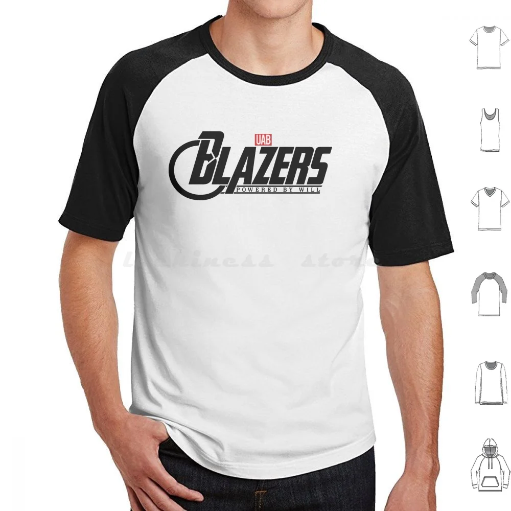 Blazers Assemble! T Shirt Big Size 100% Cotton Uab The University Of At Birmingham Uab Blazers Blazers Blaze Dragon Blaze The